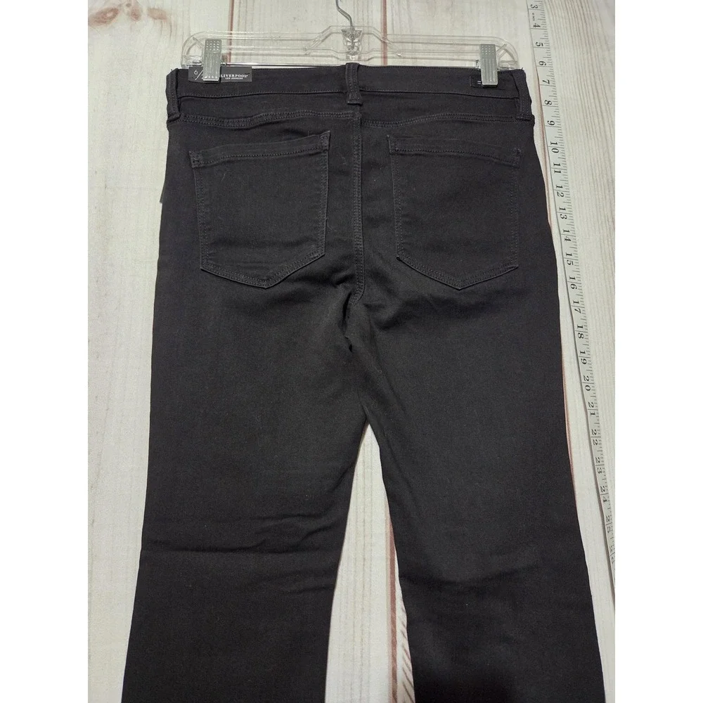 Liverpool Jeans Womens 6 Black Abby‎ Skinny Stretch Mid Rise Denim Pants 28
